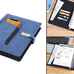 CN01 D3 Wireless Charging Notebook 8000mAh + 8USB Drive + Powerbank